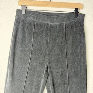 Aerie Ribbed Kick Flare Pants Black Hi-Rise Soft Stretchy Women's size M Regular thumbnail 3