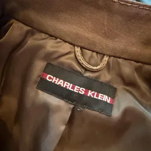 Charles Klein Genuine Leather Jacket Taupe Brown Utility Moto Women’s 20” Chest thumbnail 5
