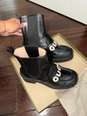 Gucci Boots Black Leather  thumbnail 4