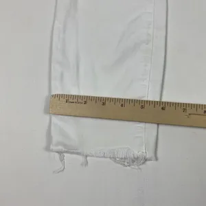 Paige Jeans‎ Womens 24 White Verdugo Crop Skinny Raw Hem Stretch Mid Rise Denim thumbnail 5