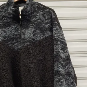 Reebok Core 10 Oversized Sherpa Jacket Womens Large Black Cozy Outdoor Fall thumbnail 7