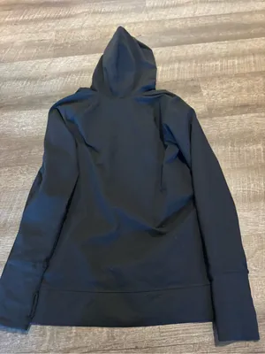 Aerie Offline Black Hooded Pullover Sweatshirt thumbnail 4