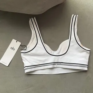 Alo Yoga Airbrush Heart Throb Bra White/Black M thumbnail 7