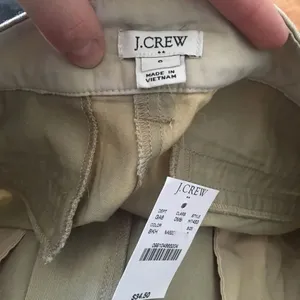 J Crew tan flat front size 6 shorts thumbnail 2