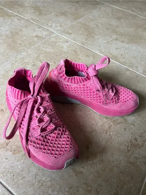 NOBULL Pink Knit Lace-Up Women's Sneakers thumbnail 4
