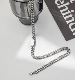 Link Chain Necklace for Men Women Streetwear Unisex Style thumbnail 3