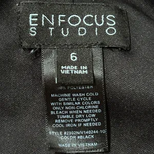 Enfocus‎ Studio Women's Black Sleeveless Jumpsuit Size 6 thumbnail 3