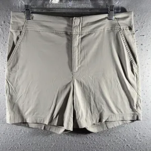 3127 | Columbia Saturday Trail Stretch Hiking Shorts Khaki Tan Womens 12 thumbnail 1