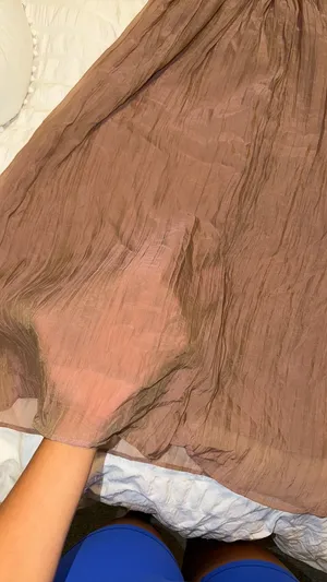 Zara sheer skirt blush pink thumbnail 4