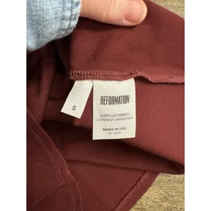 Reformation Maroon Burgundy Garnet Red Dress Size Small Orlando? Bodycon thumbnail 5