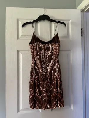 Brown Windsor Homecoming Dress Sequin thumbnail 3