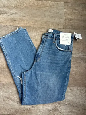 Abercrombie & Fitch The Ankle Straight Ultra High Rise Curve Love Jeans Sz 29/8L thumbnail 2