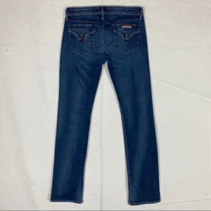 Hudson Stretch Medium Wash Straight‎ Leg Jean Flap Pocket Womens Size 26 thumbnail 6