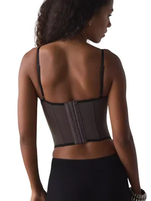 Urban Outfitters Out From Under Modern Love Corset Washed Black M thumbnail 5