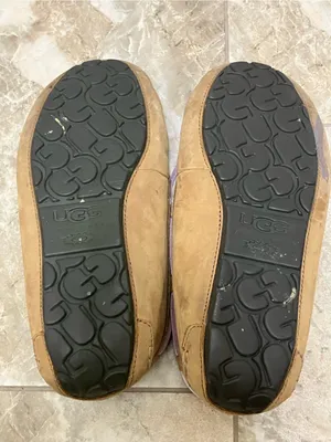 UGG Dakota Brown Suede Slippers Moccasin Sheepskin Wool Lined Size 8 Women’s thumbnail 7