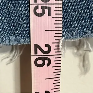 Hollister Jeans Curvy Ultra High Rise Mom Jeans Belted Raw Hem Size 7 Regular‎ thumbnail 14