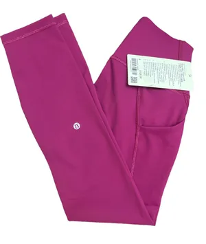 Lululemon Wunder Train HR Tight 25” * Pocket Magenta Purple MGPR Pant Sz 6 New thumbnail 1