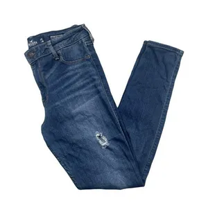 Hollister High Rise Jean Legging Distressed Stretch Jeans Women's 13R W31 L28 thumbnail 1