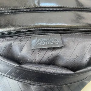 Landau Sacamoto Vegan Leather Work Tote Bag Black Briefcase Career Tote Japan thumbnail 12