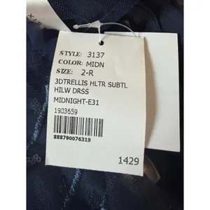 Dessy Collection Maya Navy 3D Floral Sequin Halter Dress Size 2 Fairycore thumbnail 8