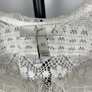 Joie Ivory Floral‎ Lace Mini Cover Up Dress thumbnail 4
