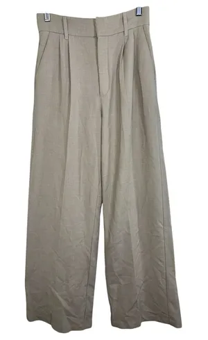 Abercrombie & Fitch Tan Beige Tailored Wide Leg Dress Pants Trousers Womens Sz S thumbnail 1