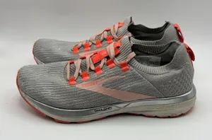 Brooks‎ Shoes Womens 8.5 Ricochet 2 Running Low Sneakers 1203031B098 Grey Fabric thumbnail 1