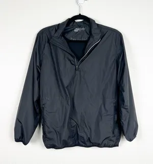 Nike Golf Lightweight 1/4 Zip‎ Windbreaker Black Sz L thumbnail 1