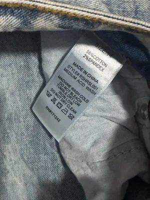 NWT Rise Apparel Co Wide Leg Acid Wash Jeans thumbnail 4