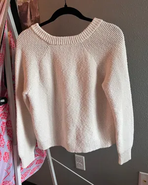 madewell arden v-neck cropped sweater thumbnail 3