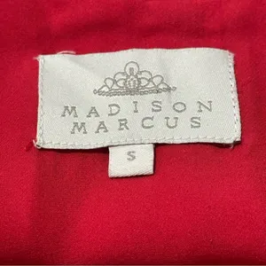 Madison Marcus Women’s S Red Silk Double Ruffled Hem Spaghetti Strap Camisole thumbnail 6