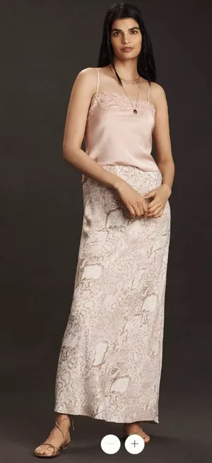 Anthropologie The Tilda Maxi Slip Skirt thumbnail 1