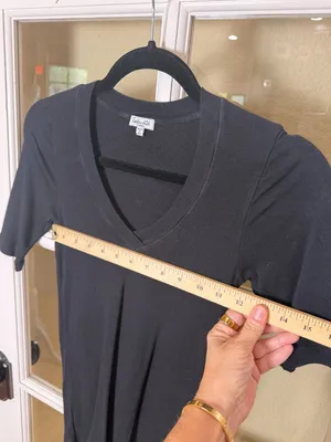 Splendid V Neck Tee T Shirt Black Size XS thumbnail 3