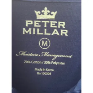 Peter Millar Womens Royal Blue Golf Polo Shirt Moisture Management Medium thumbnail 3