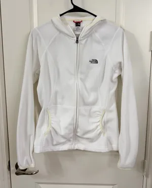The North Face Women's Polartec White Full-Zip Hoodie thumbnail 1
