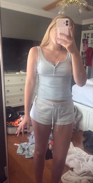 John Galt Blue Button Up Tank  thumbnail 1