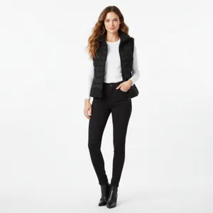 Calvin Klein Black Sleeveless Quilted Zip Up Vest L thumbnail 8