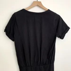 Veronica Beard Pima Cotton Ruched Black Mini Dress Womens Small thumbnail 8