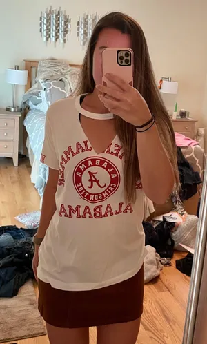 Victoria's Secret PINK University Of Alabama Mock Neck Top thumbnail 1