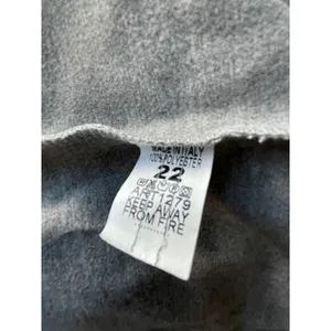 Elegant Gray Waterfall Collar Belted Long Cardigan‎ Coat gray made In Italy 22 thumbnail 5