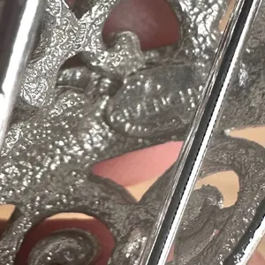 Givenchy Silver tone filagree Swirl Brooch thumbnail 4