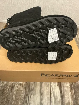 BearPaw Black Tall Women's Suede-Look Boot with Back Bow Size 6.5 thumbnail 12