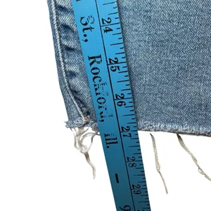 Levis Ribcage Straight Ankle Jeans Womens 32 Medium Wash Distressed Button‎ Fly thumbnail 6