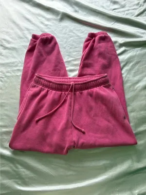 Victoria's Secret PINK pink sweatpants with rhinestone logo thumbnail 2