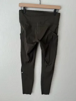 Lululemon fast and free high rise leggings reflective dark olive 8 thumbnail 7