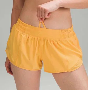 Lululemon NWT Rare Hotty Hot Low-Rise Lined Short 2.5" - Mango Dream - 6 thumbnail 5