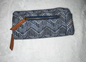 Aztec print wallet Blue thumbnail 1