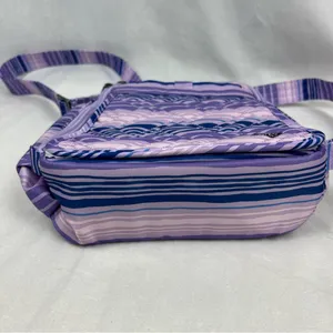 Lug Flapper SE Quilted Convertible Crossbody Bag Love Waves Purple Stripes NWOT thumbnail 5