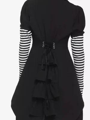 Hot Topic Black Gothic vest with tail coat thumbnail 2