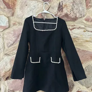 Commense Square Neck Pearl Beaded Dress size L thumbnail 3